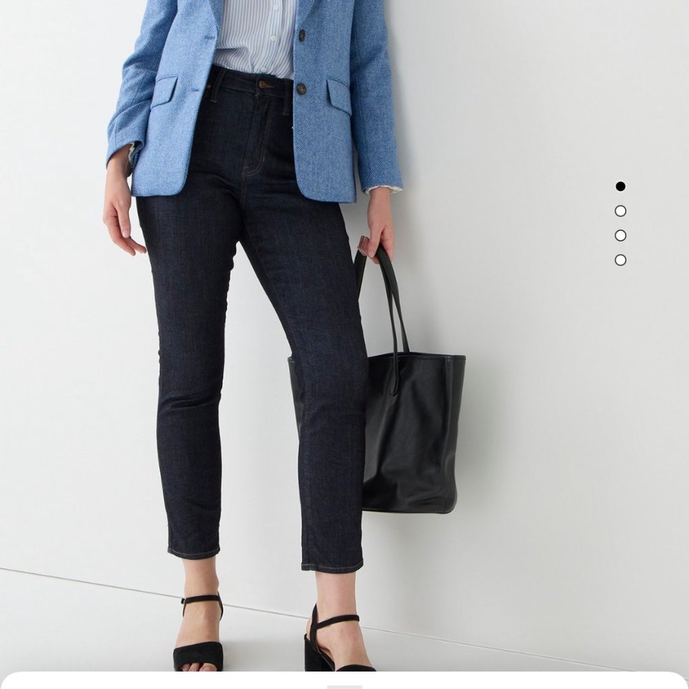 JCREW Tall curvy vintage slim-straight jean in Rinse wash